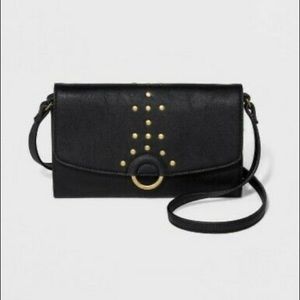 Universal thread gold ring crossbody purse